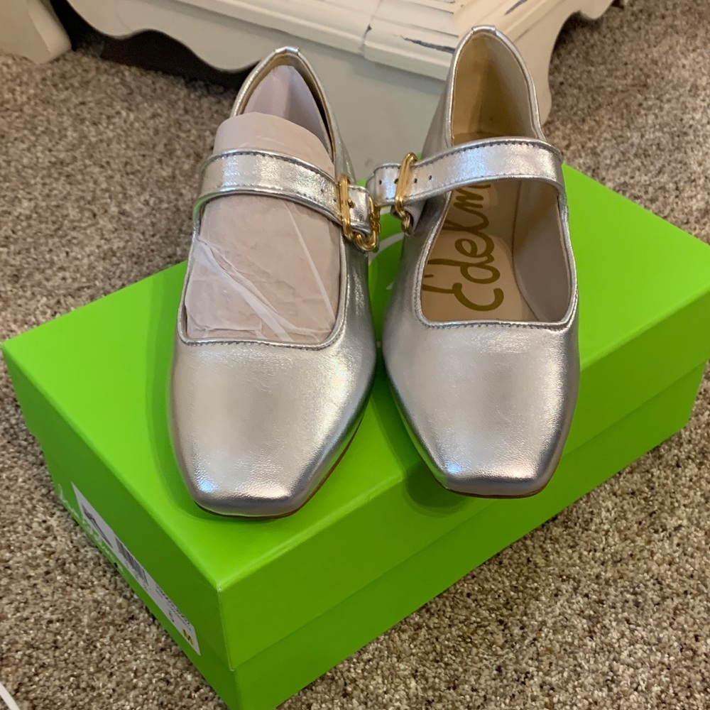 Sam Edelman Silver Michaela Flats